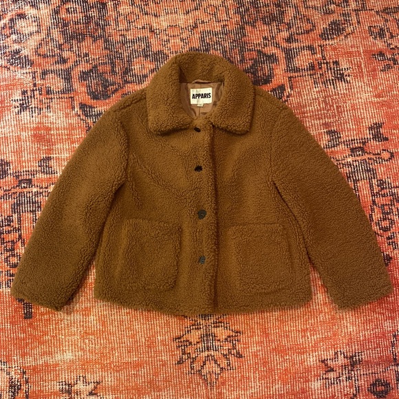 APPARIS Charlotte Fleece Faux Fur Jacket - Picture 6 of 12